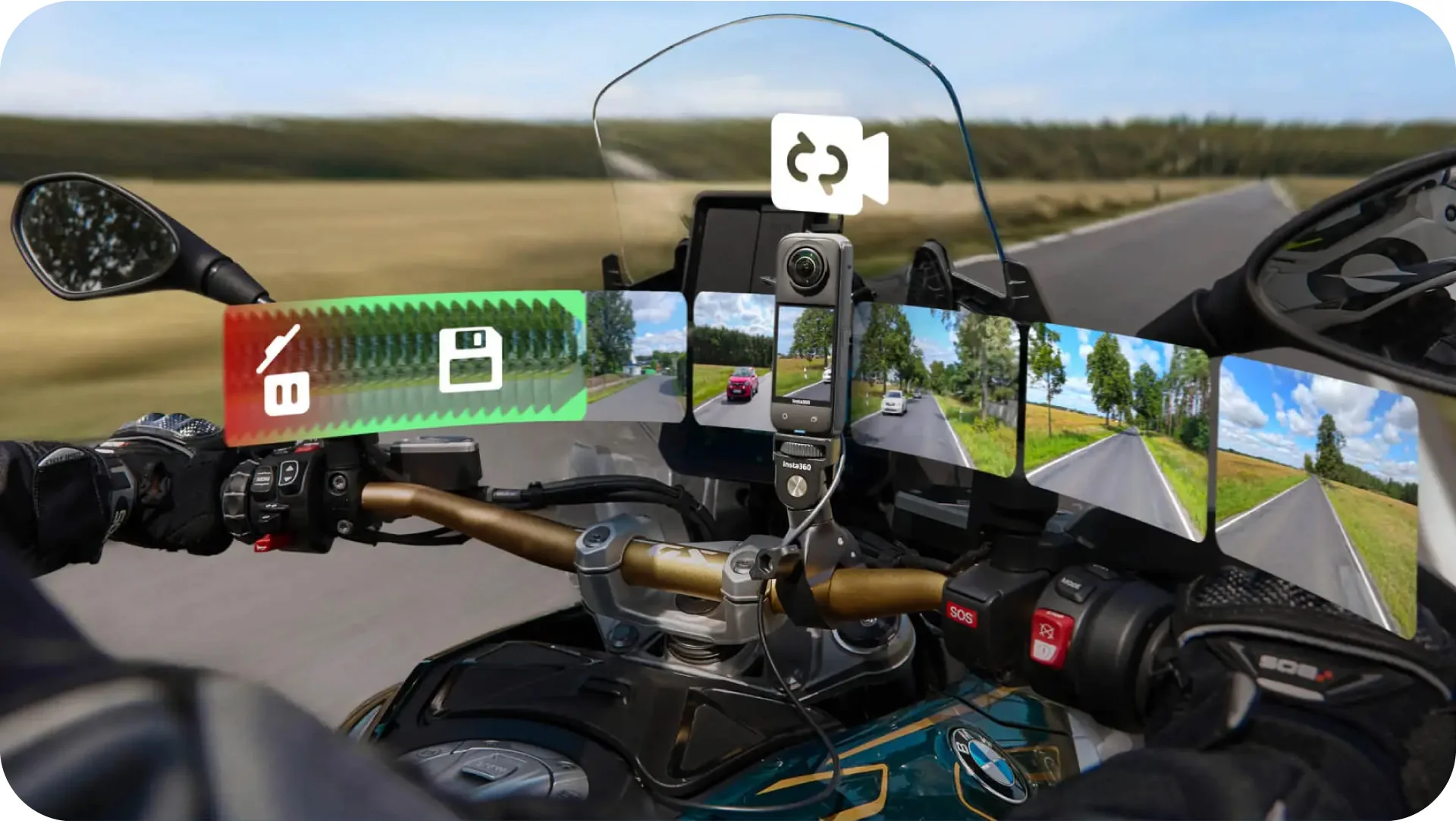 REŽIM PALUBNÍ KAMERY